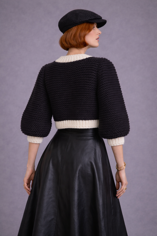 Cardigan Marshmallow Nero
