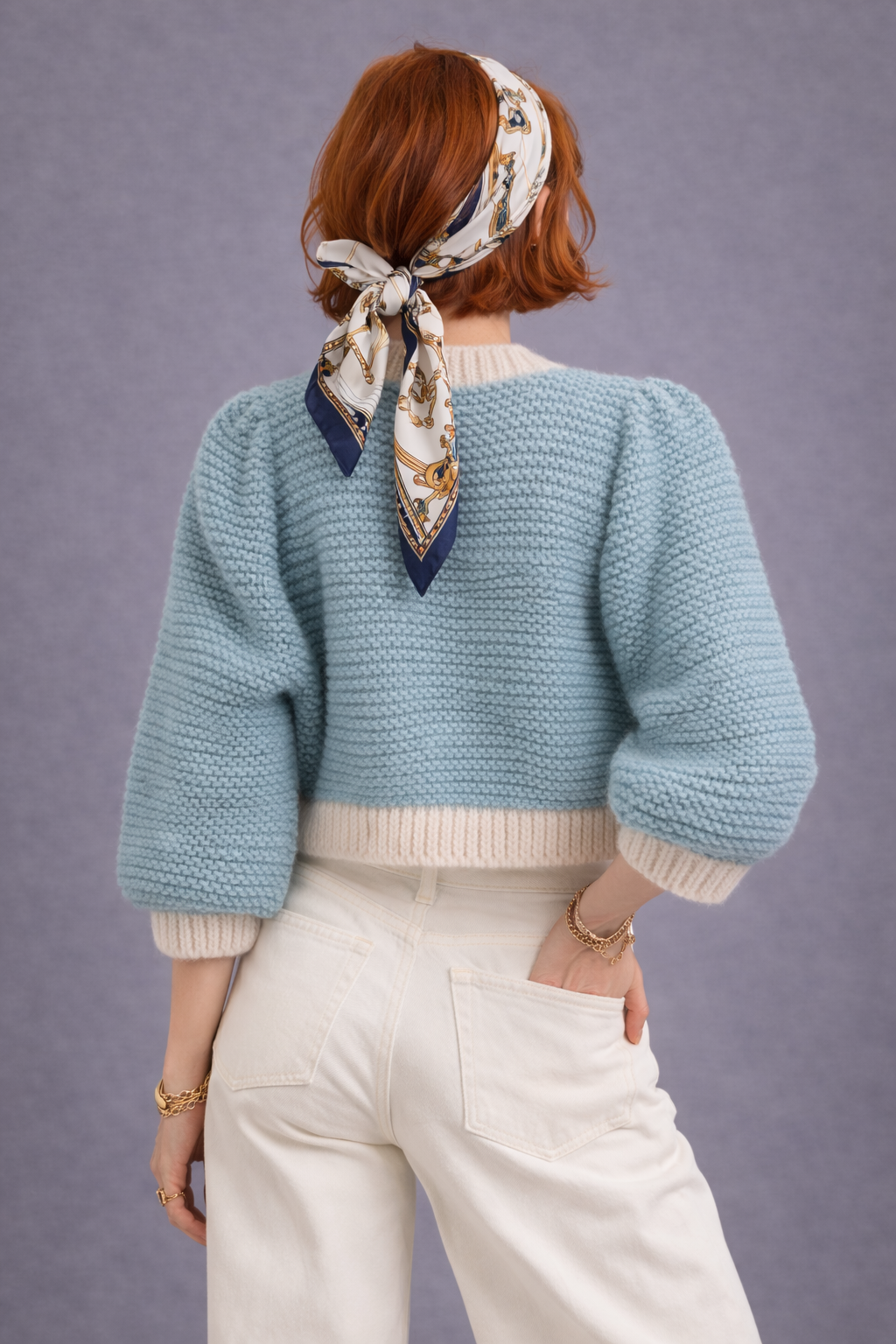 Cardigan Marshmallow Azzurro