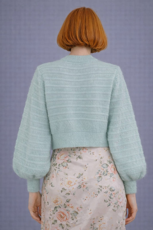 Cardigan Gauzy Verde Acqua