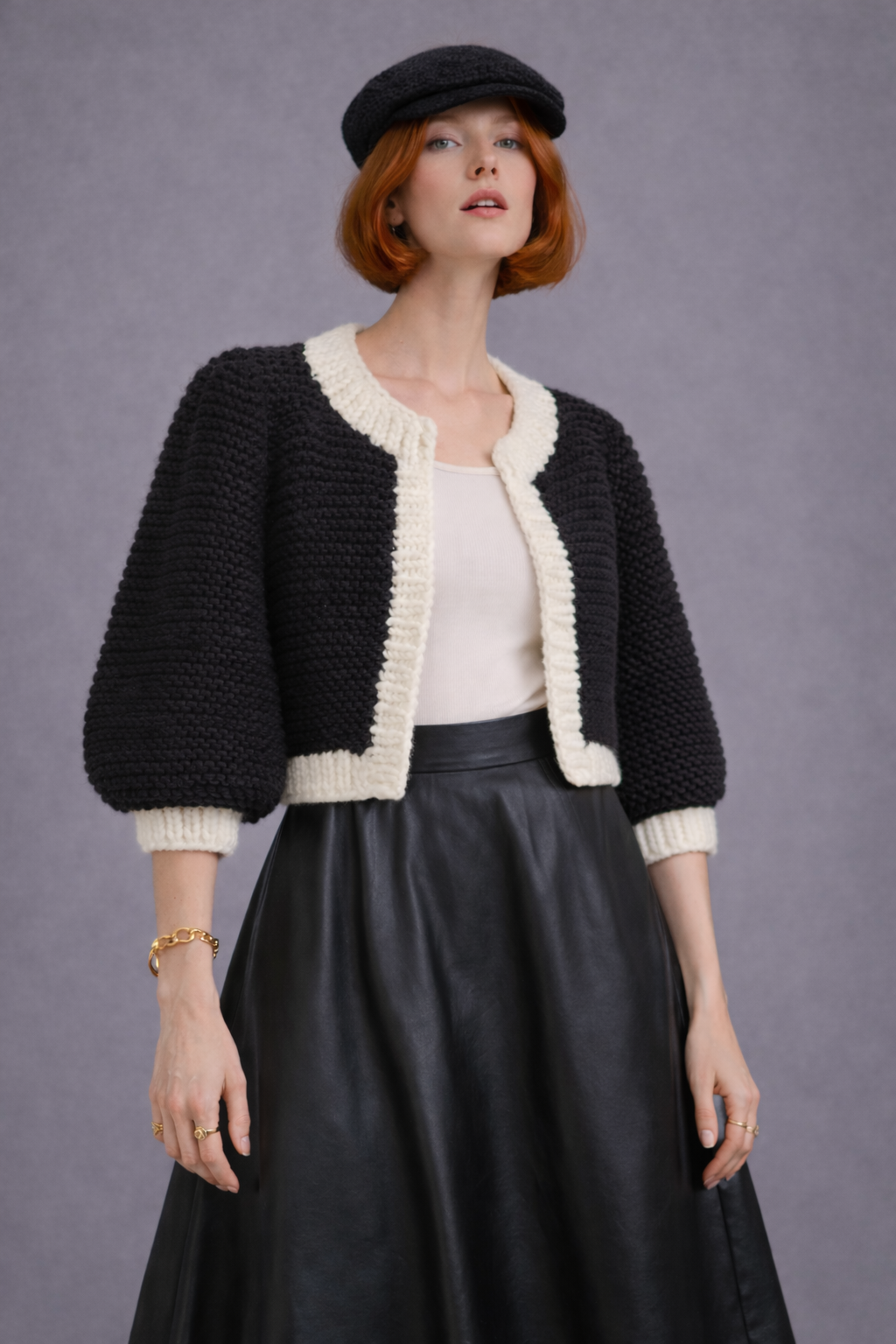 Cardigan Marshmallow Nero