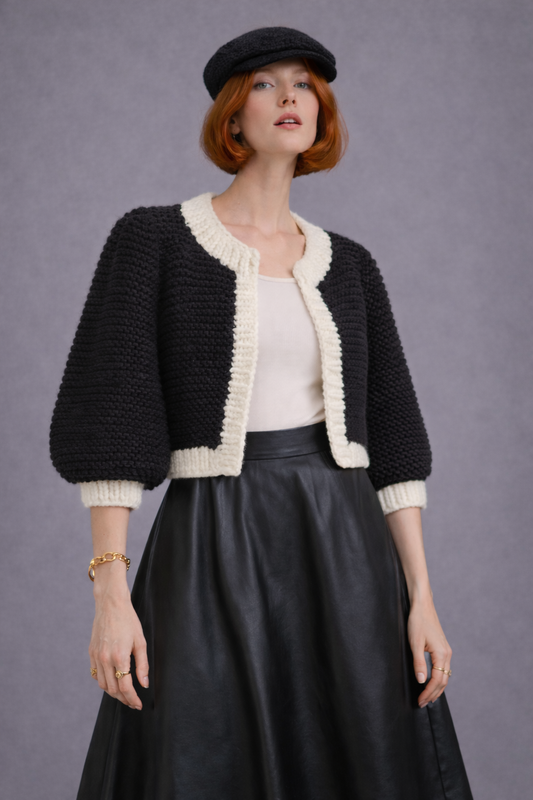 Cardigan Marshmallow Nero