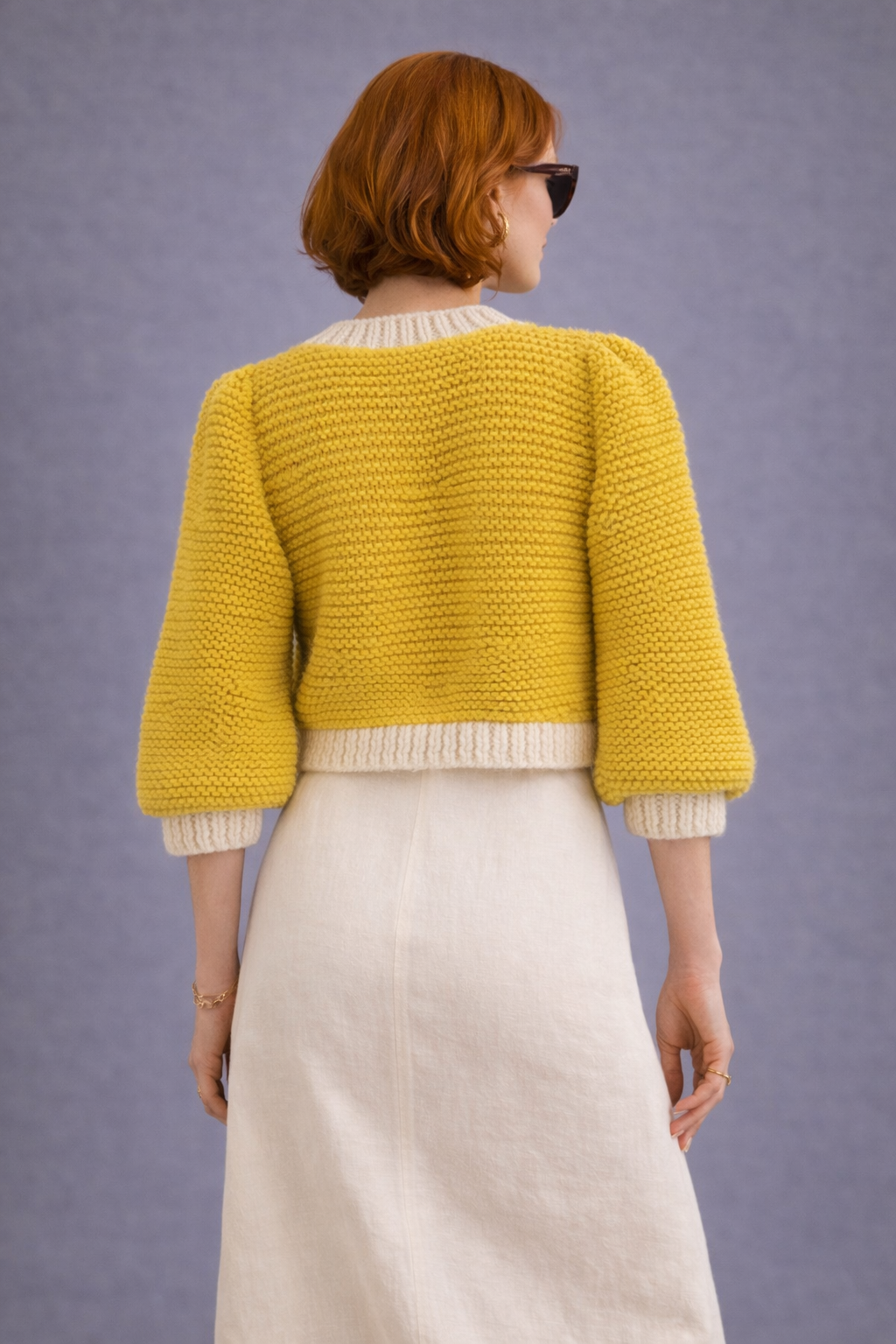 Cardigan Marshmallow Senape