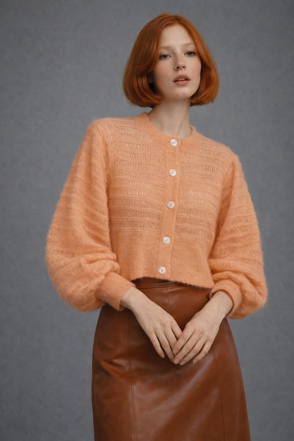 Cardigan Gauzy Arancione