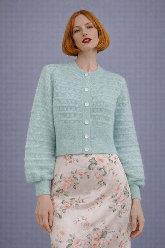 Cardigan Gauzy Verde Acqua