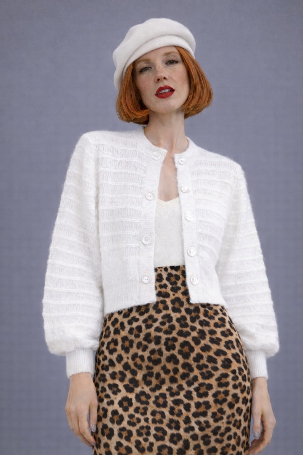 Cardigan Gauzy Bianco