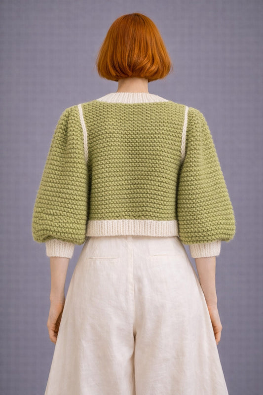 Cardigan Marshmallow Verde