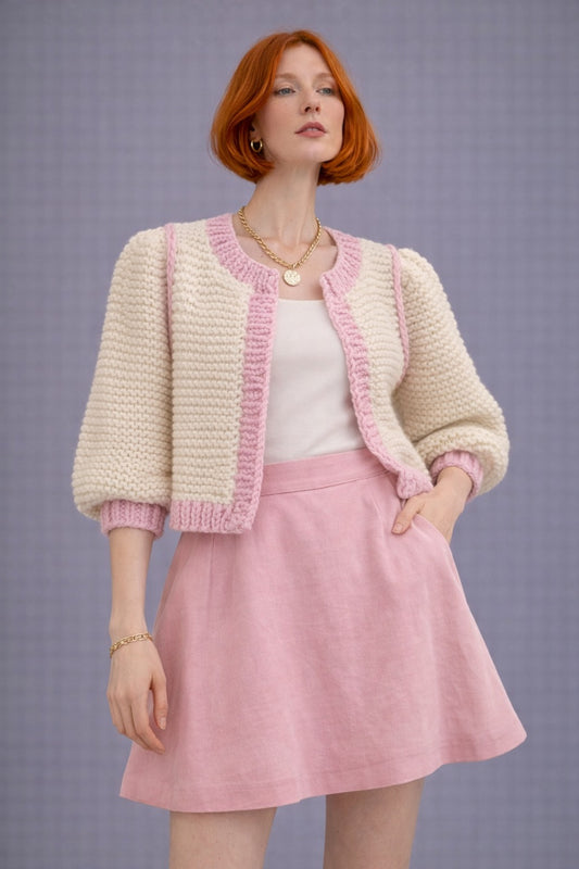 Cardigan Marshmallow Rosa