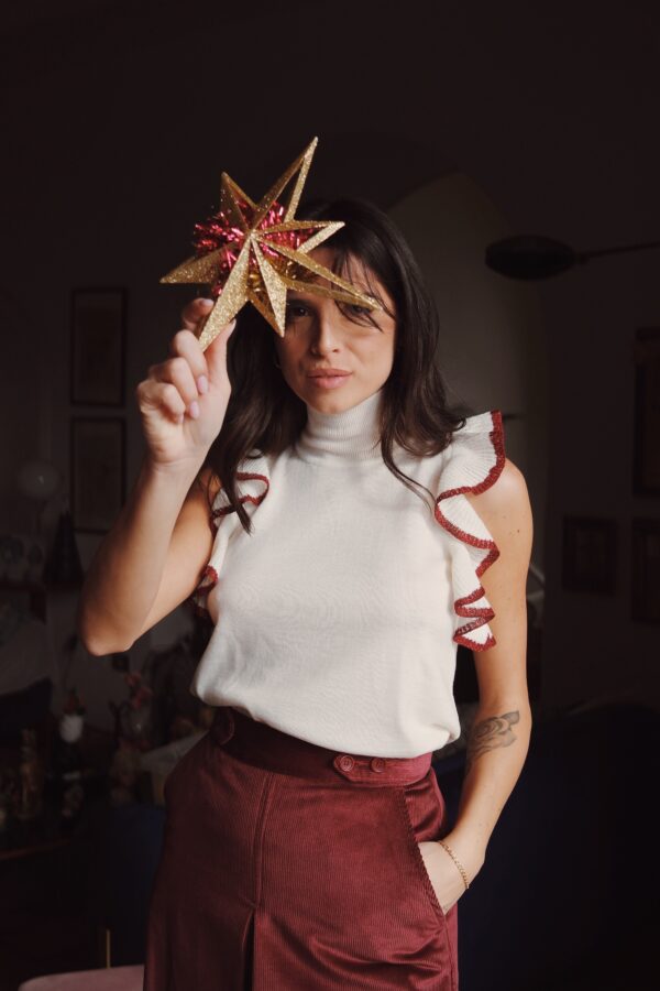 FW25 Top americano Volants Katy